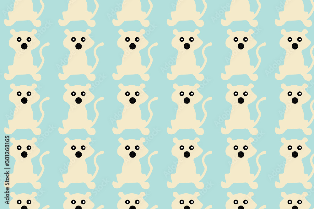 Unique cute animal pattern design. Suitable for backgrounds and wallpapers.