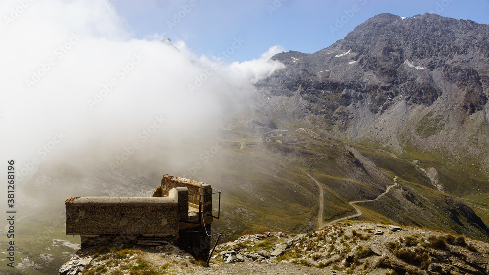 Fototapeta premium Fort de la Turra - Mont-Cenis - Savoie.