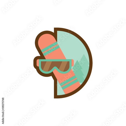 Snowboard and ski mask