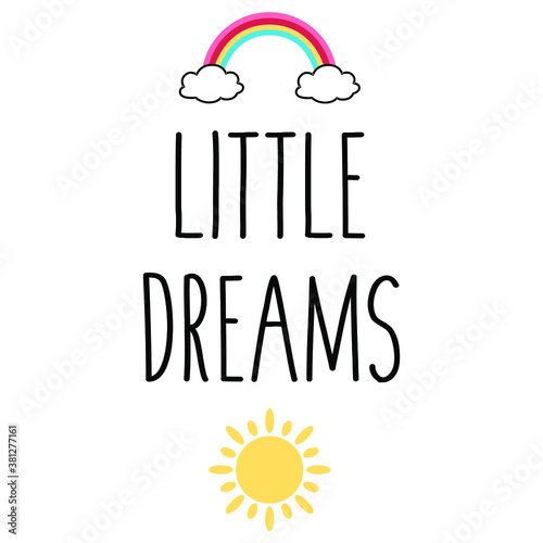 vector illustration of little dreams