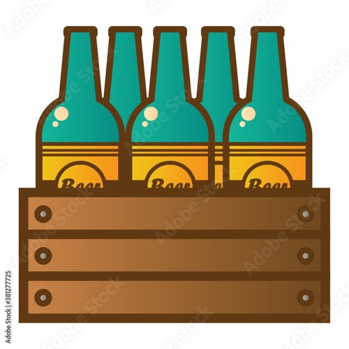german beer bottles in a crate