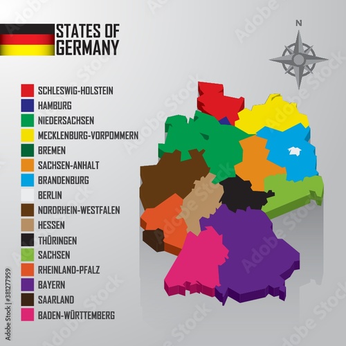states of germany map