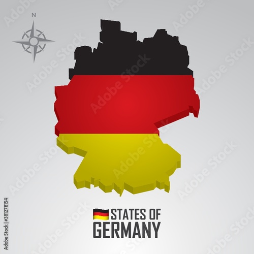 flag of germany map