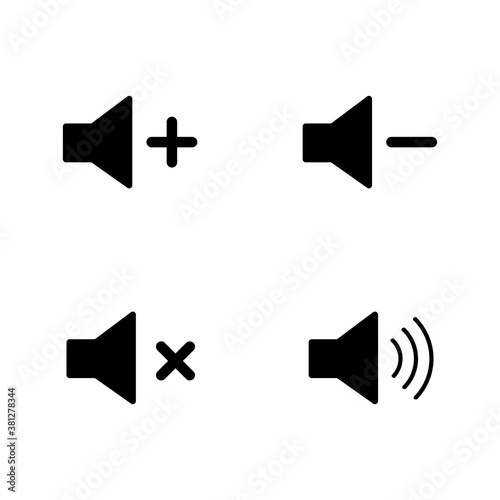 speaker icon vector symbol of audio