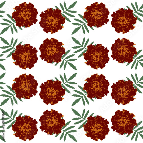 Seamless pattern with brown...