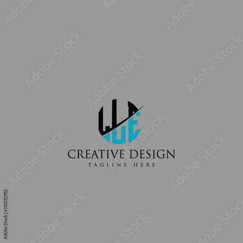  LLE Letter Logo Design Cross Monogram Icon. photo