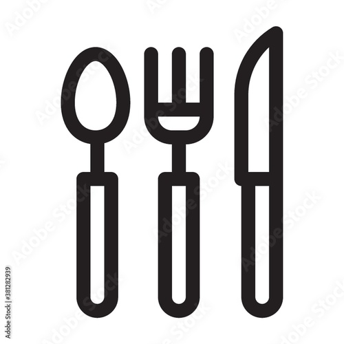 Cutlery on a white background