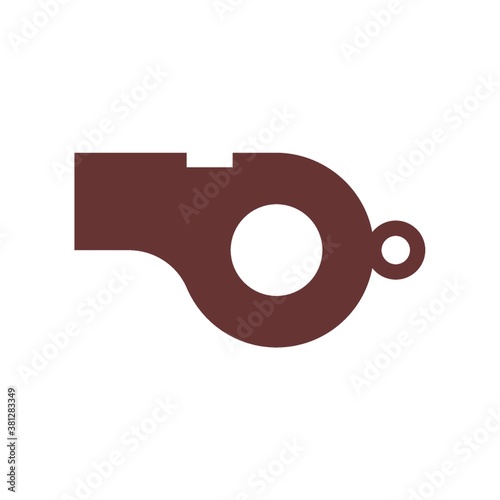 Whistle on a white background
