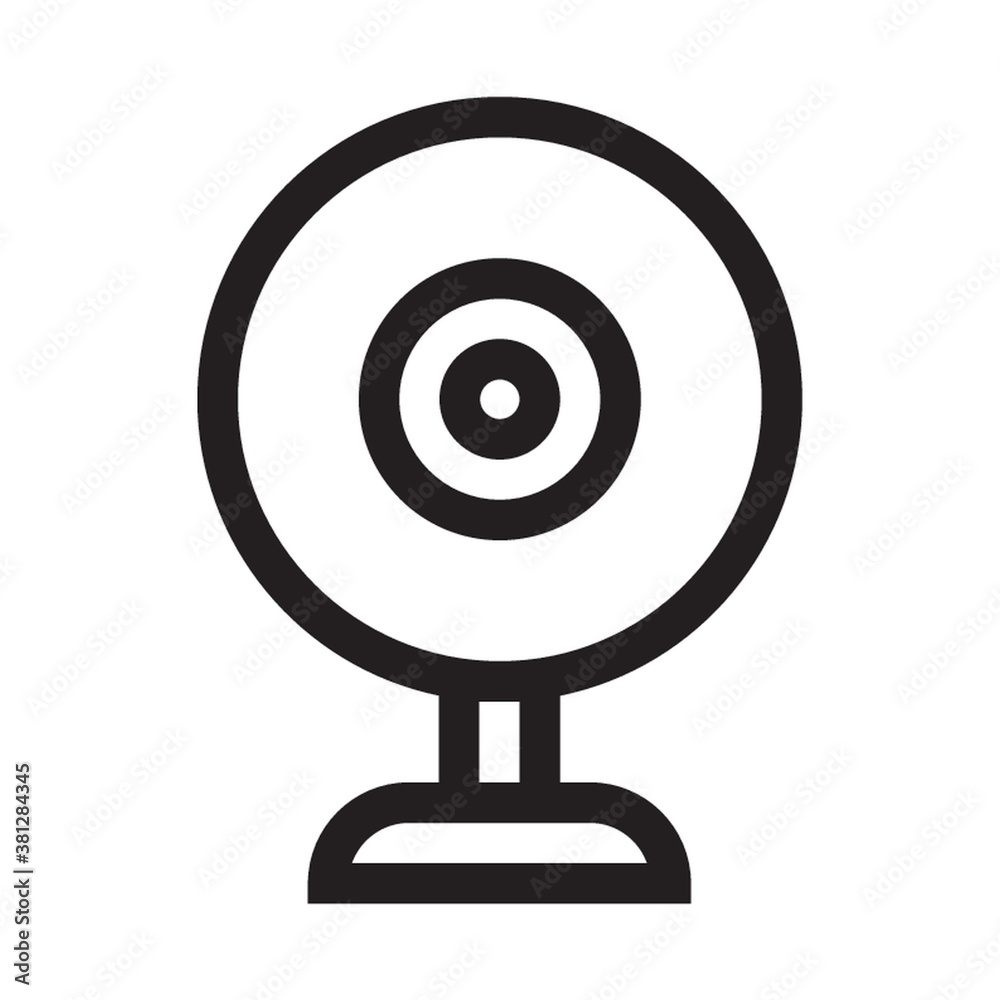 Webcam on a white background Webcam on a white background