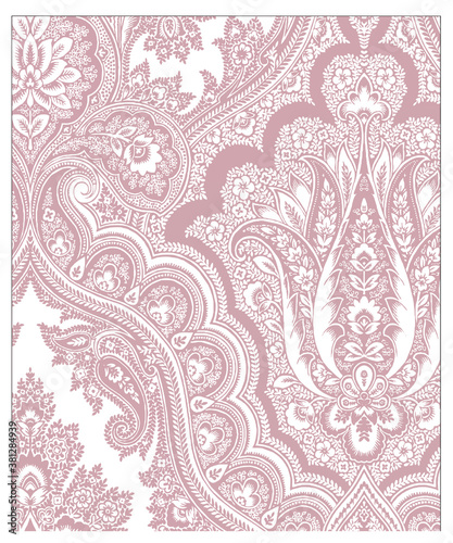 Vector Illustration of textile print design