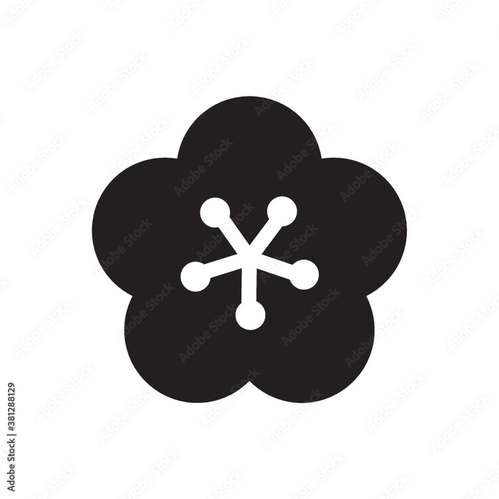 chinese blossom flower icon chinese blossom flower icon