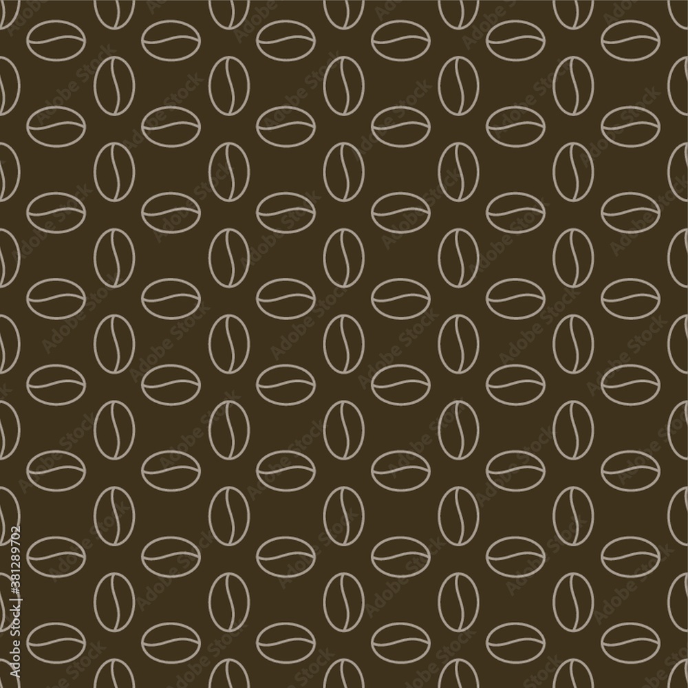 Fototapeta premium Coffee bean pattern design.