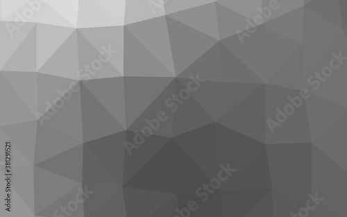Fototapeta Naklejka Na Ścianę i Meble -  Light Silver, Gray vector triangle mosaic cover. Glitter abstract illustration with an elegant design. Template for your brand book.