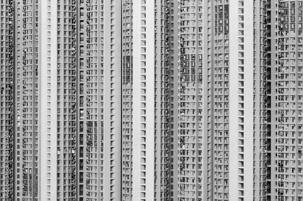 Obraz premium High rise residential building of public estate in Hong Kong city