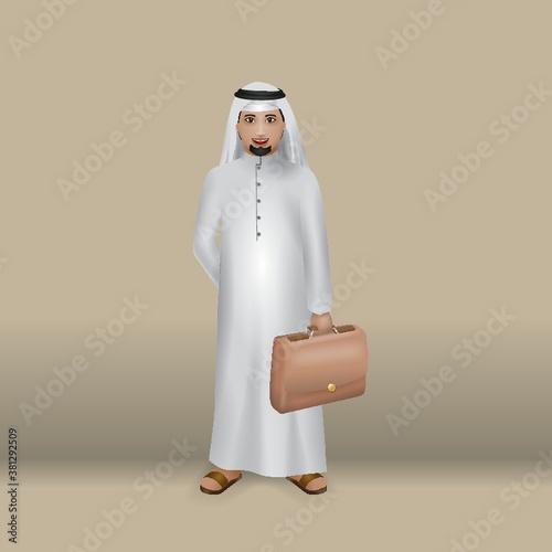 middle eastern man with a briefcase