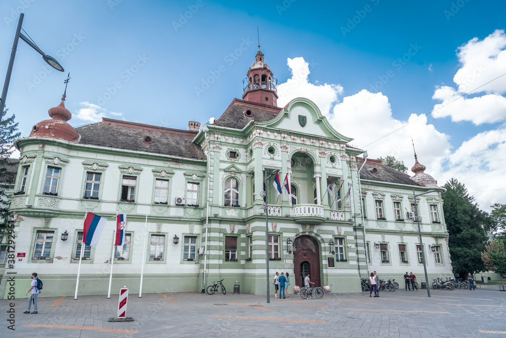 Zrenjanin City Hall and Parliament, Zrenjanin, Serbia September 24, 2020, Zrenjanin City House