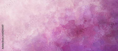 Watercolor background in pink and white painting with cloudy distressed texture and marbled grunge, gradient soft fog or hazy lighting and pastel colors