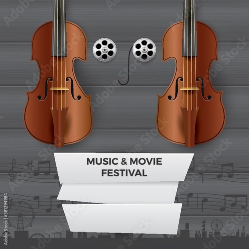 music and movie festival design
