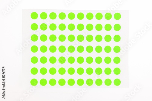 Green dot pattern, abstract green and white background