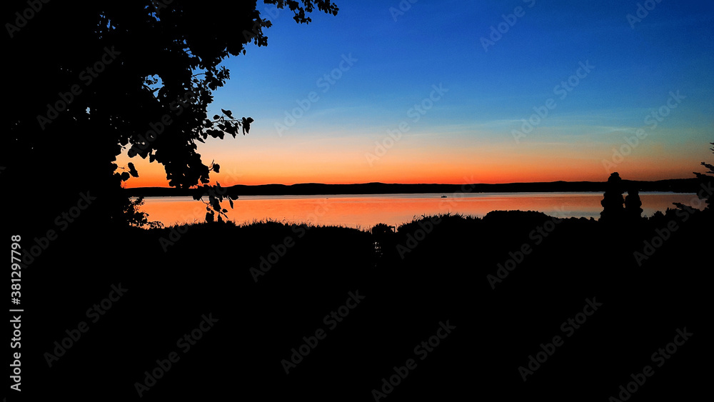 Sunset at the Lake Balaton