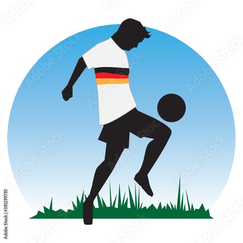 Germany football player design