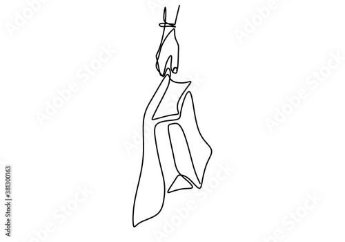 One continuous line drawing...