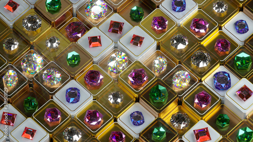 Various gemstones and preci...