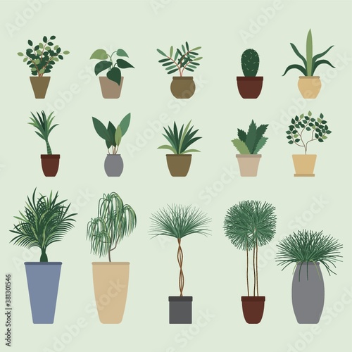 set of plant icons