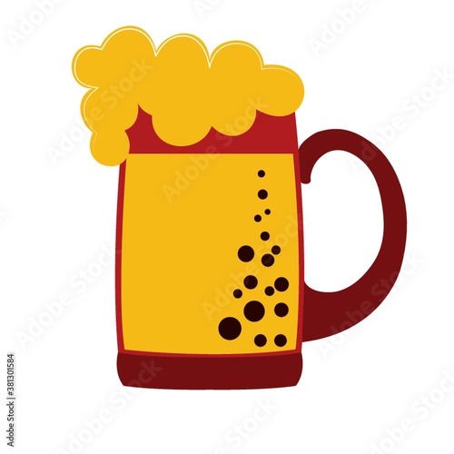 a glass of german beer