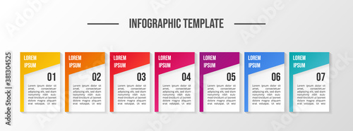 Infographic with business icons. Vector