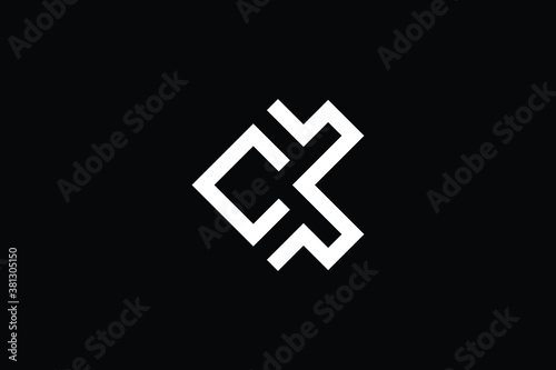 Minimal Innovative Initial BC logo and CB logo. Letter B C CB BC creative elegant Monogram. Premium Business logo icon. White color on black background
