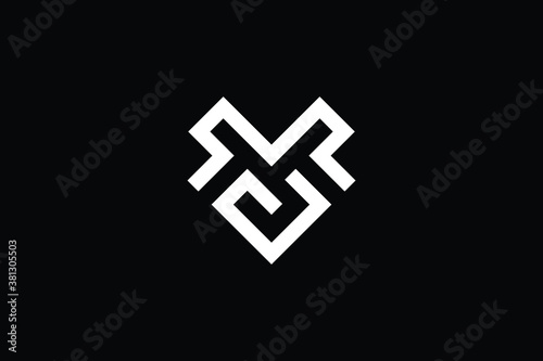Minimal Innovative Initial MY logo and YM logo. Letter MM MY YM creative elegant Monogram. Premium Business logo icon. White color on black background
