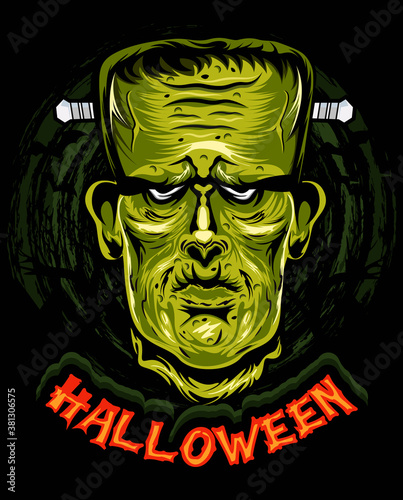 Frankenstein head skull