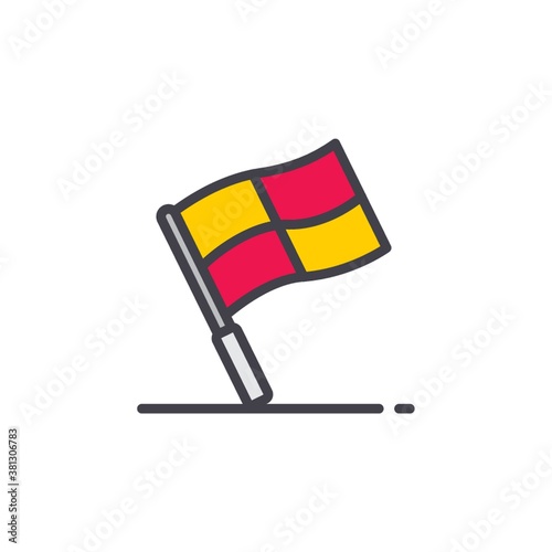 assistant referee flag signal