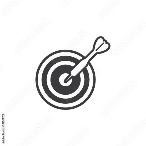 dart in a dartboard