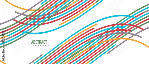 Аbstract moving colorful lines vector backgrounds for cover, placard, poster, banner or flyer