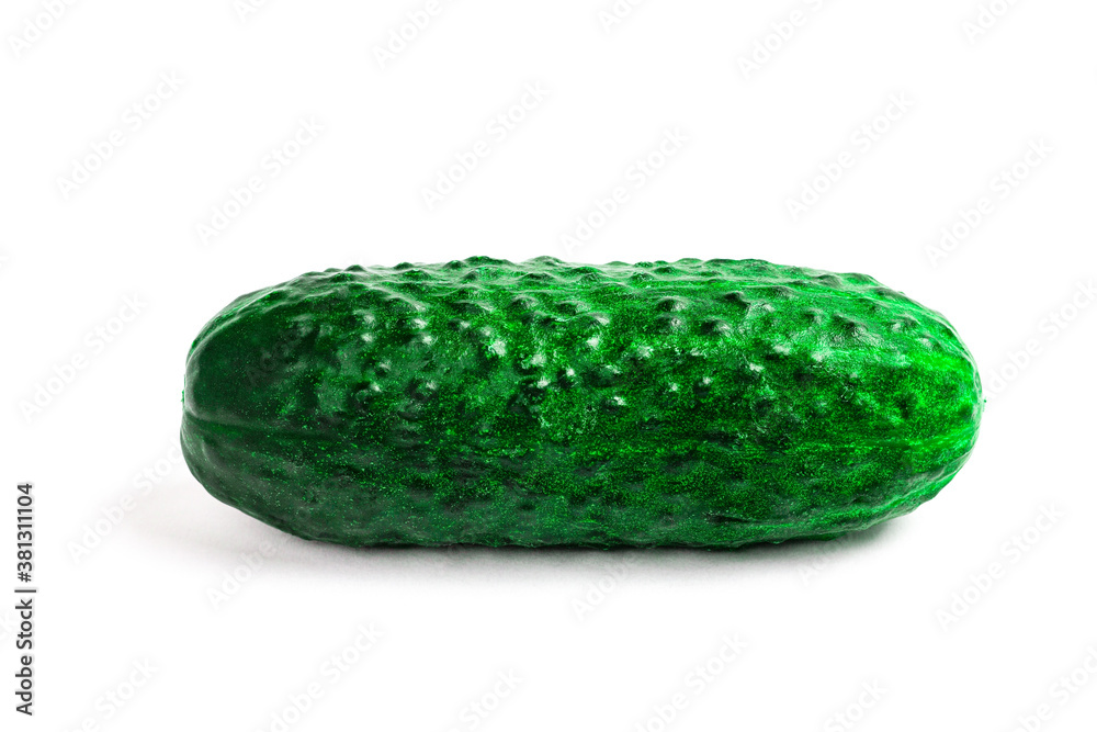 Green сucumbers isolated on white background Green сucumbers isolated on white background
