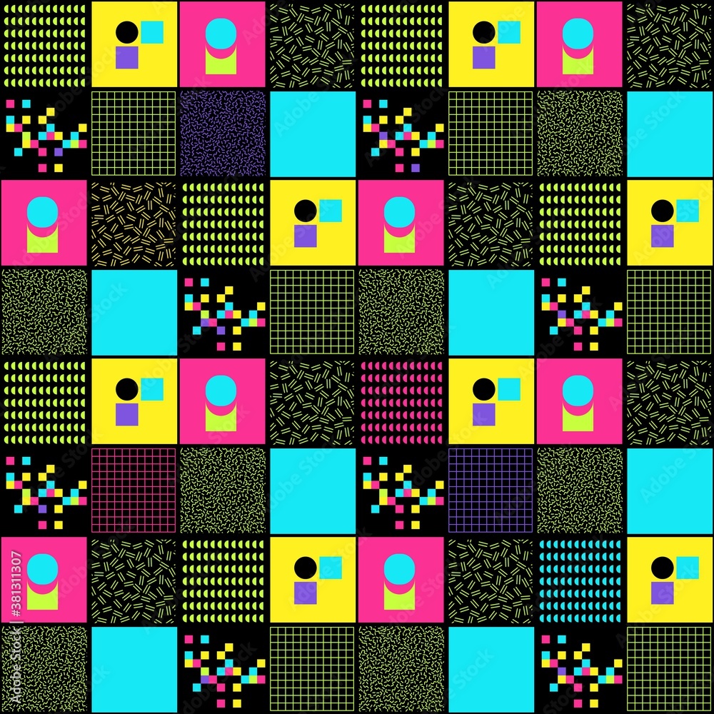 Geometric neo seamless pattern sport dark background Geometric neo seamless pattern sport dark background