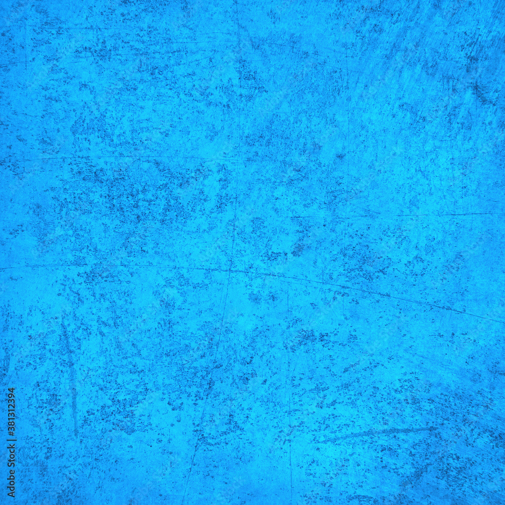 Grunge blue wall background or texture