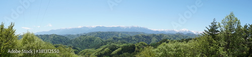 Fototapeta Naklejka Na Ścianę i Meble -  View the Northern Alps of Japan