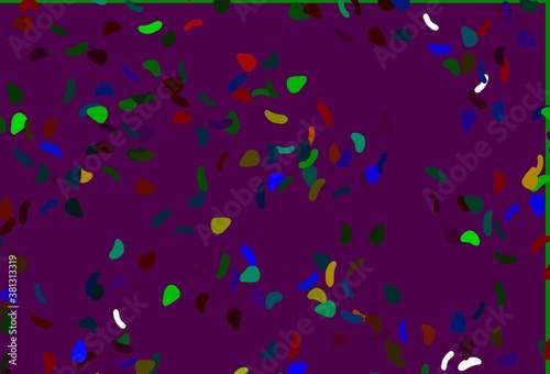 Light Multicolor  Rainbow vector texture with random forms.