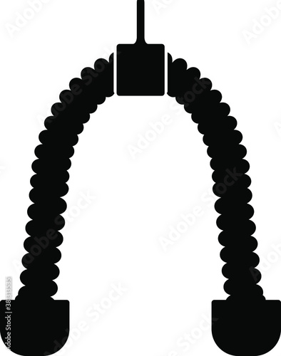 Tricep Rope Handle Cable icon , vector