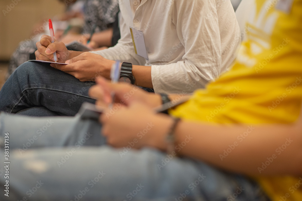 Fototapeta premium people focus on learning and lecture on their books