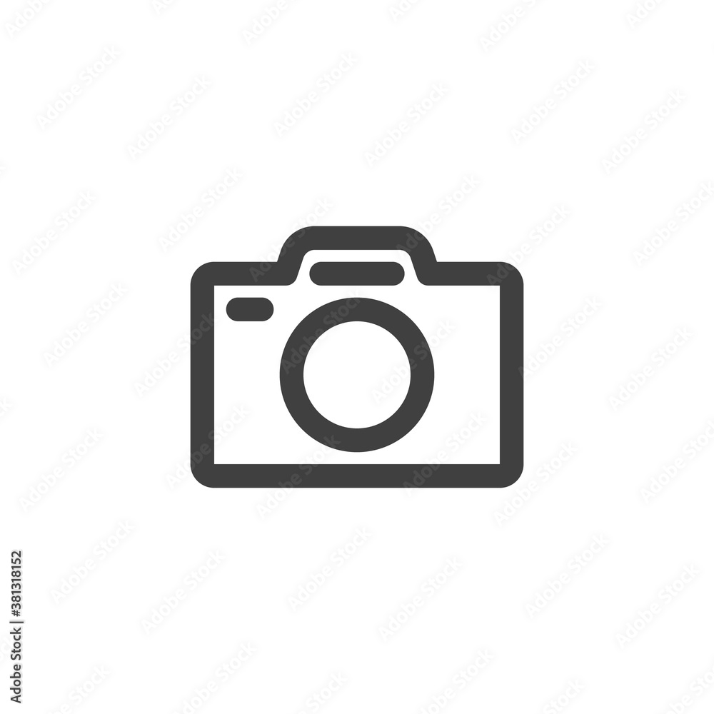 Photography camera line icon. linear style sign for mobile concept and web design. Photo camera outline vector icon. Symbol, logo illustration. Vector graphics Photography camera line icon. linear style sign for mobile concept and web design. Photo camera outline vector icon. Symbol, logo illustration. Vector graphics