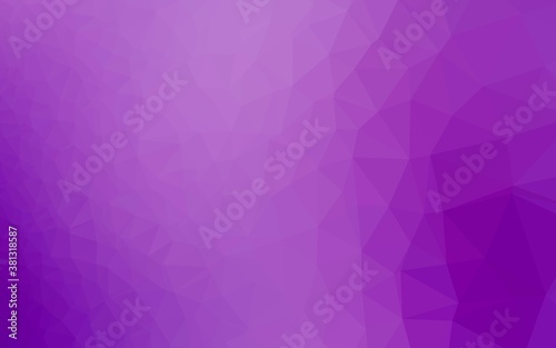 Light Purple vector polygon abstract background. Modern geometrical abstract illustration with gradient. Brand new style for your business design.