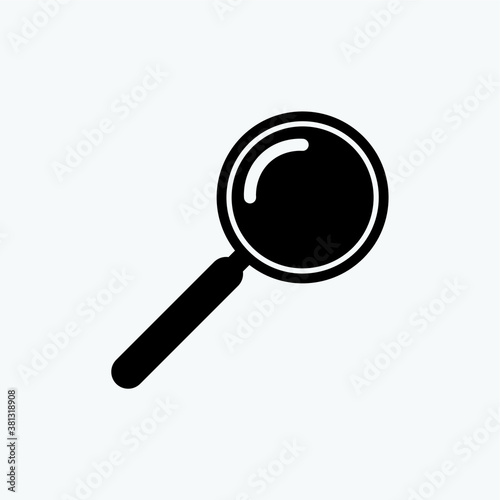 vector magnifying icon. magnifying glass