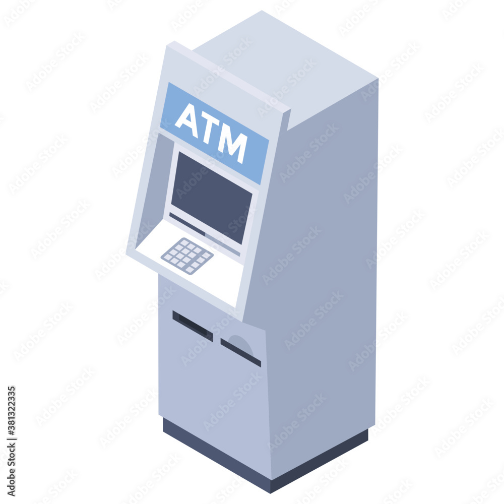 
isometric  design of atm machine .
