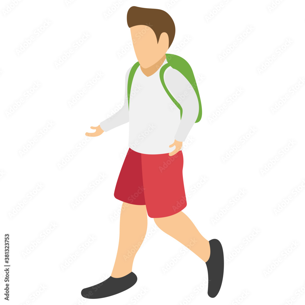 
College going flat icon design 
