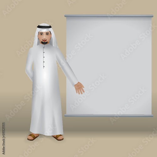 middle eastern man in a presentation