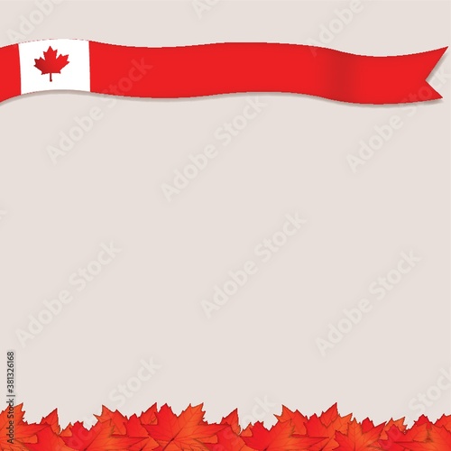 canada flag template design